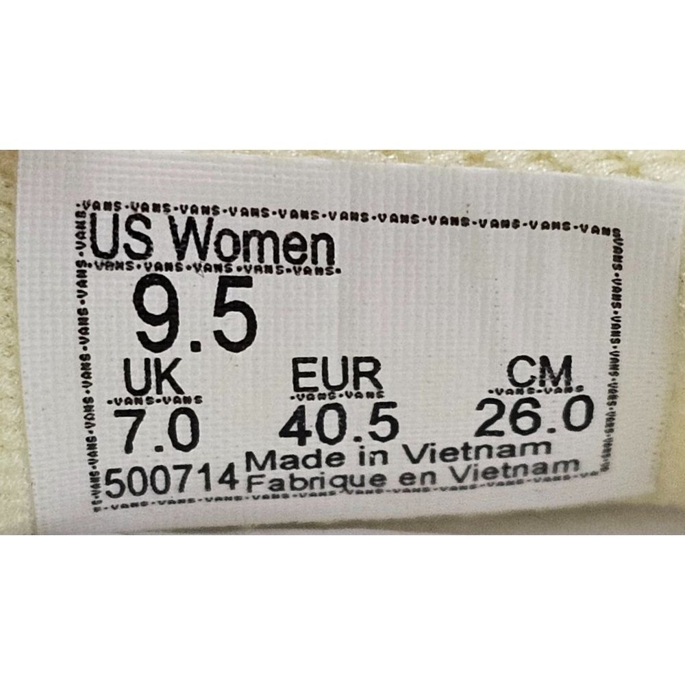 Vans Asher Platform St Canvas Light Green Women's Shoes Size 9.5 - Picture 10 of 11